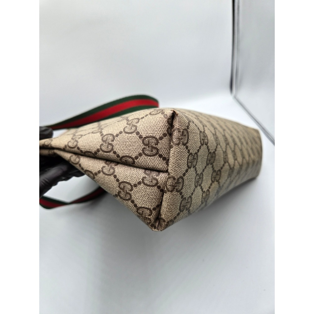 Vintage Gucci GG Monogram Tote Bag Handbag Purse with Pocket Classic - Picture 15 of 15